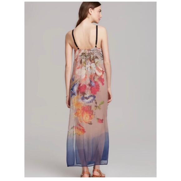 Twelfth Street by Cynthia Vincent Portrait Floral Silk Maxi Dress - Picture 3 of 15